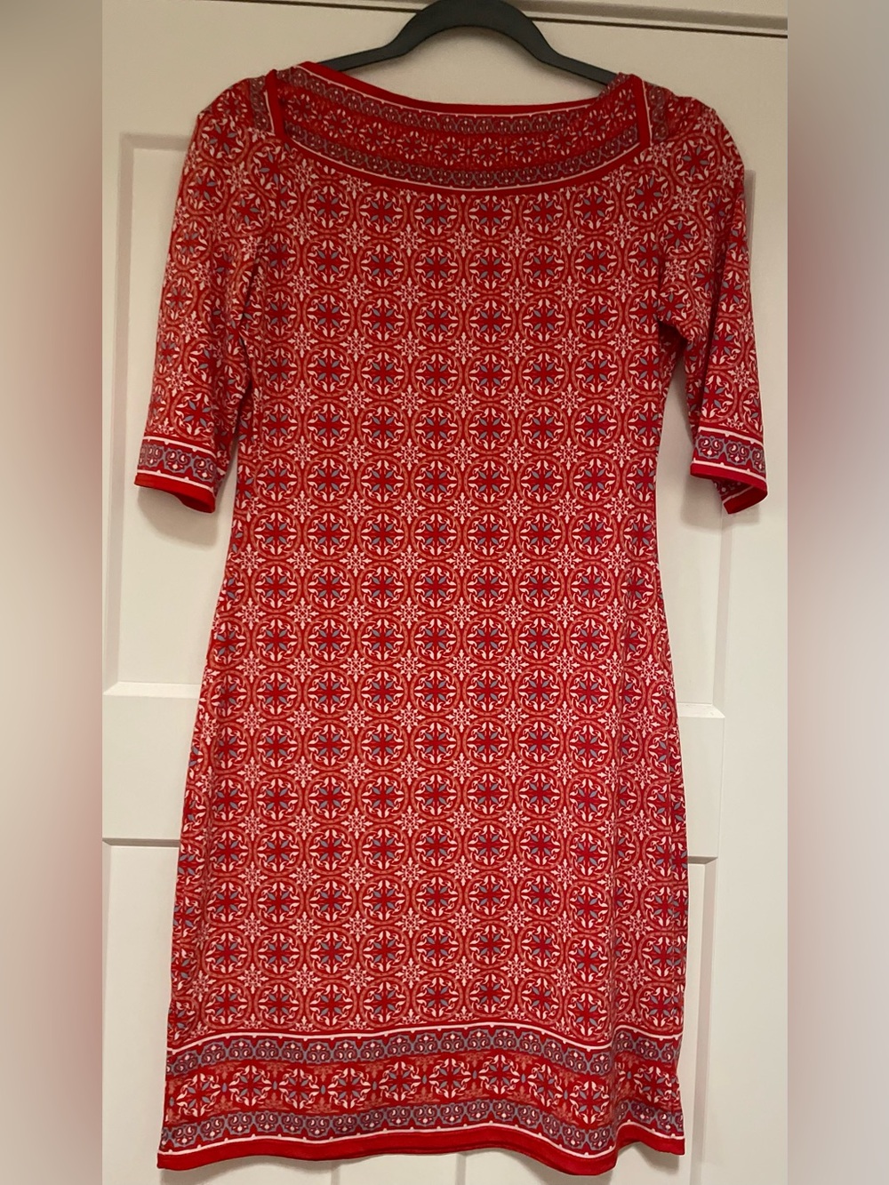 Max Studio Red Patterned Dress - Picture 2 of 6